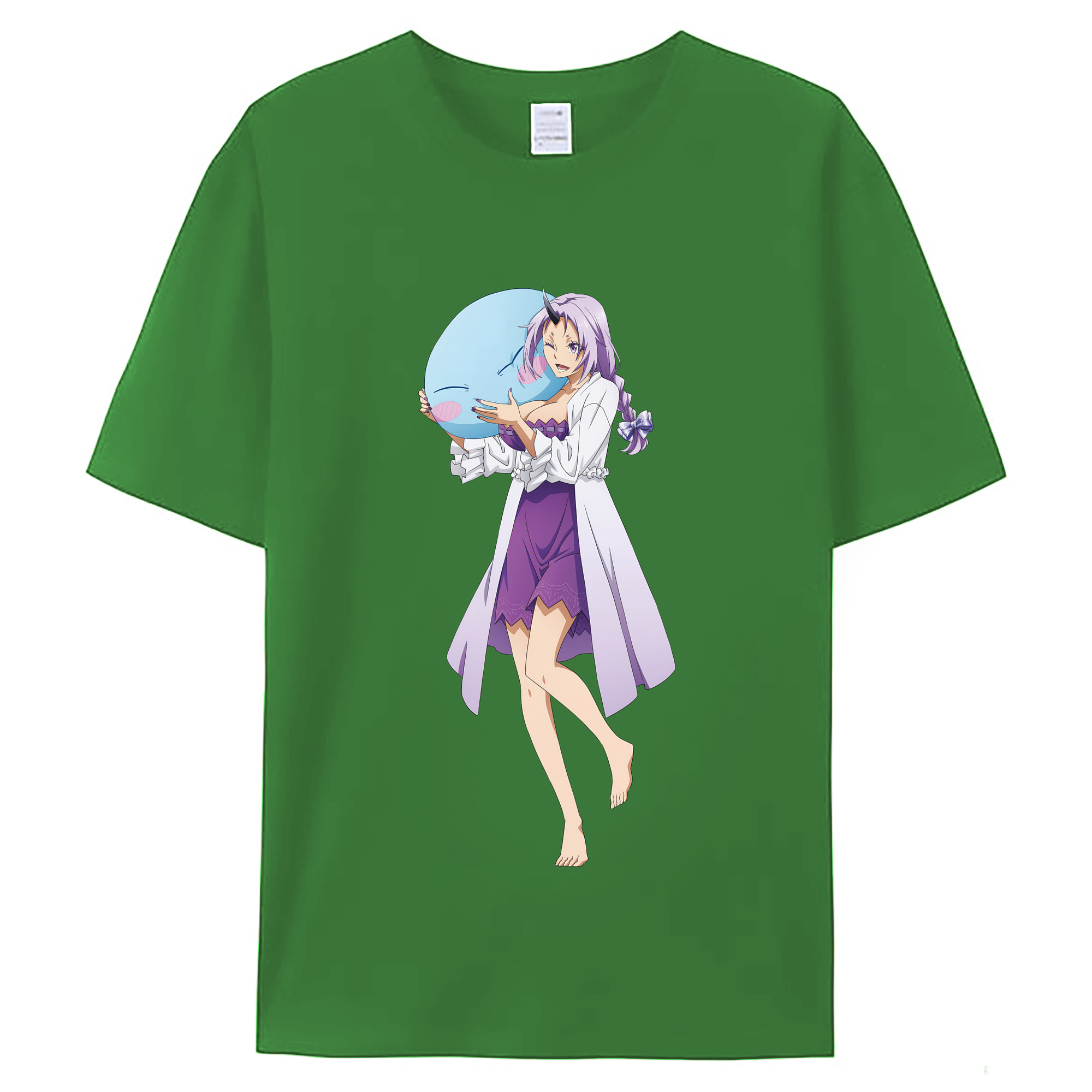 （画像用） 転スラ Regarding Reincarnated to Slime レディースカジュアルプリントTシャツ（綿100％）